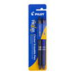 Pilot Frixion Clicker Erasable, Rollerball Gel Pen, 0.7mm Fine Tip, Assorted Colours, Pack of 2